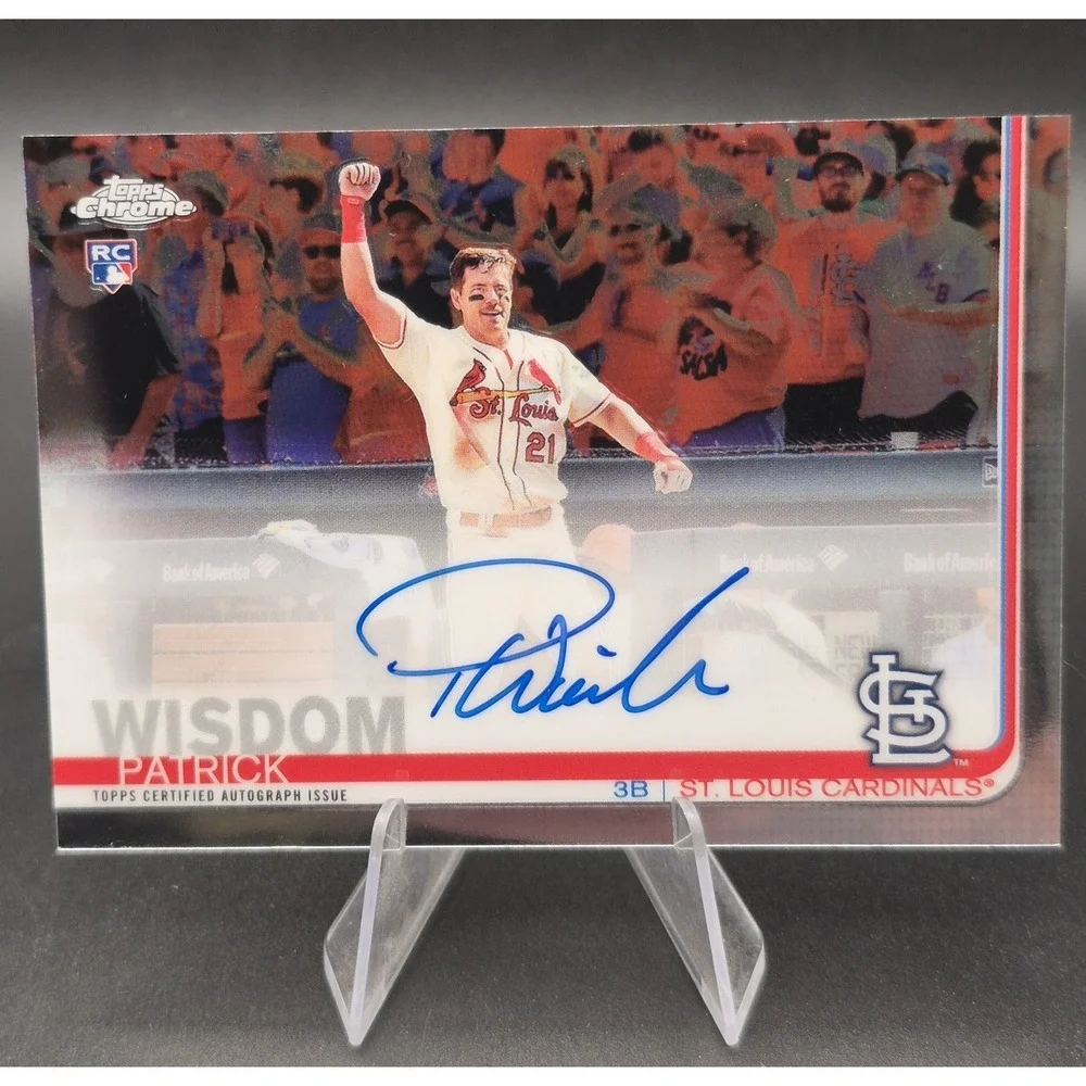2019 Topps Chrome Patrick Wisdom #RA-PW Rookie‎ Autographs (RC) (AU) Cardinals